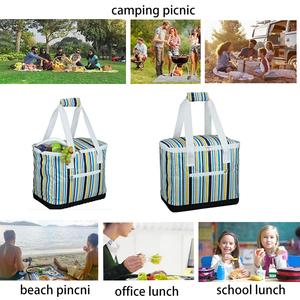 Chất lượng hàng đầu Polyester <span class=keywords><strong>Scout</strong></span> Cubic cách điện Túi lạnh cắm trại dã ngoại cho gia đình ngoài trời BSCI Nhà cung cấp Trung Quốc - Product Image 5