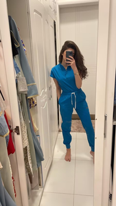 ชุดเครื่องแบบโรงพยาบาลสำหรับผู้หญิงชุดเครื่องแบบพยาบาลเสื้อโค้ทสำหรับขัดตัวโลโก้ตามสั่ง - Product Image 6