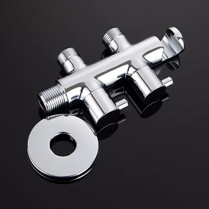 FEIDU Meilleures ventes Douchette WC en acier inoxydable avec <span class=keywords><strong>double</strong></span> <span class=keywords><strong>sortie</strong></span> d'eau, Robinet 2 voies, Robinet d'angle et Support de <span class=keywords><strong>douche</strong></span> - Product Image 2