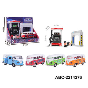 Giocattoli fortunati stazione di benzina lega coleottero simulazione auto Set <span class=keywords><strong>scarabeo</strong></span> giocattolo regalo di compleanno auto - Product Image 4
