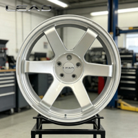 جنوط سيارات LEAD مقاس 18-22 بوصة مخصصة عميقة التقعر مصقولة ومطروقة من السبائك المعدنية، PCD 5x112/114.3/120، عجلات جديدة متينة بسمك 25 مم