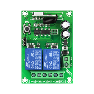 Dc12v <span class=keywords><strong>2</strong></span> kênh 315 433Mhz học tập phổ RF điều khiển từ xa chuyển đổi không dây Relay Receiver <span class=keywords><strong>Set</strong></span> - Product Image 2