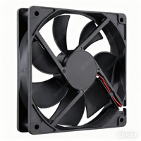 Ventilateur PC Gdstime GDA1225 12025 DC 5V Rechargeable Industriel Sans Balais à Roulement à Billes 30dBA pour Boîtier d'Ordinateur en Plastique 2000