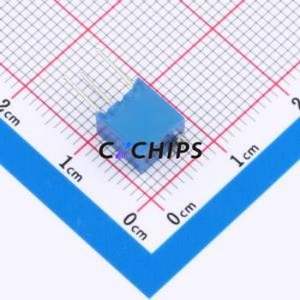 Resistencia Ajustable/Potenciómetro 3266W-504, Componente de Orificio Pasante (THT)-3P, Resistencia de 6.8x4.7mm, 500kOhm, 10%, 500mW, 250ppm ℃ - Product Image 2