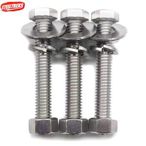 Anclajes de Fijación Bruce Machinery, Tornillos de Acero Inoxidable con Cabeza Hexagonal, Tuercas, Arandelas Planas - Sistema Métrico - Product Image 1