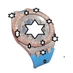 Luxury Men's Mechanical Watch Silicon Band Round Case Sapphire Crystal <b>Chronograph</b> Analog Dial Folding Clasp - Product Image 1