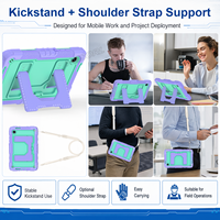Étui en silicone et PC avec support et sangle d'épaule pour Samsung Tab A11 8.7 2025 X110 X115 X117 A9 8.7 X115N OEM ODM