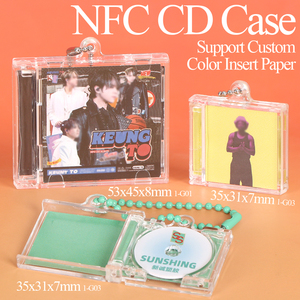 WEISHENG - Mini CD Personalizado al por Mayor, Reproductor de Discos NFC, Mini CD Acrílico con Llavero, Regalo Promocional, Álbum Musical - Product Image 4