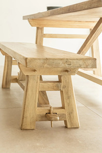 Luxury Handmade Wooden <b>Bench</b> Indoor Solid <b>Wood</b> Furniture for Living Room Bedroom Entryway Hotel Lobby and Restaurant Seating Use - Product Image 2