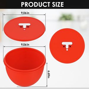 Revêtements de <span class=keywords><strong>bol</strong></span> en silicone avec couvercles pour bols <span class=keywords><strong>KitchenAid</strong></span> 6-Qt, en silicone premium extra-épais avec aérations intégrées - Product Image 2