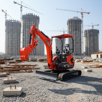 Mini-excavatrice sur chenilles en caoutchouc GIYI MMS FUTURE, machine de terrassement 2,5 tonnes 2500 kg, VICSEC