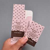 Boîte d'emballage cosmétique pliable écologique à marque privée pour gloss, mascara et palette, impression personnalisée haut de gamme