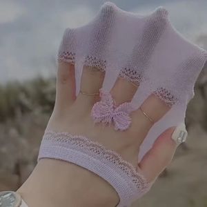 Invisible Boat Socks Women Breathable Thin Low Cut Solid Color Bow Design Mixed Colors Polyester Fiber Casual Socks - Product Image 4