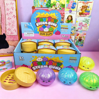 Squishy Bao Bao en forme de boulettes de pâte à étier, grande boîte mystère de jouets anti-stress, super doux