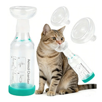 Chambre d'aérosol pour traitement respiratoire des animaux de compagnie, dispositif d'inhalation pour chats et chiens, pour clinique vétérinaire et usage domestique