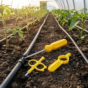 Outil de perforation pour tuyau d'irrigation en plastique, perforateur de trous pour <span class=keywords><strong>tuyaux</strong></span> PE PVC, outil d'insertion d'émetteurs à connecteurs cannelés pour tubes goutte-à-goutte - Product Image 5
