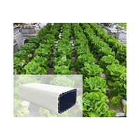 Système de culture hydroponique NFT en PVC isolant thermiquement 100x60mm pour la culture de légumes en ferme, jardin domestique