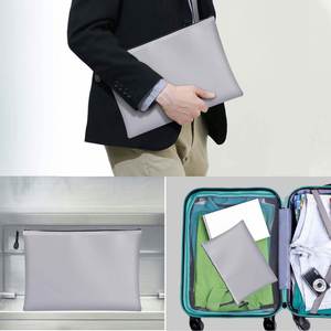 Waterproof and Fireproof A4 Document Holder Bag Travel Safe Storage <b>Box</b> with Zipper <b>Filing</b> Products - Product Image 6