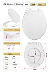 Fabricantes al por mayor cuadrado doble llave caída lenta cubierta de inodoro silenciosa hogar <span class=keywords><strong>Universal</strong></span> cuadrado <span class=keywords><strong>tapa</strong></span> de inodoro - Product Image 4