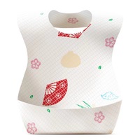 OEM personnalisé 20 pièces emballage individuel absorbant étanche tissu non tissé bavoir bébé jetable pour l'alimentation et les voyages