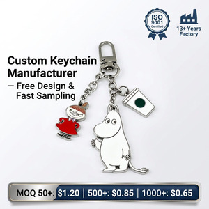 Porte-clés en métal personnalisé en gros, émail anime, certifié ISO, usine avec 13 ans d'expérience, échantillonnage rapide, cadeau promotionnel, faible MOQ, OEM - Product Image 1