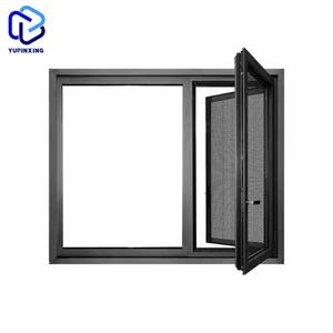 Tùy chỉnh lớn Ba Nhà vòm cho nhà kính và cửa ra vào mái hiên thép nướng thiết kế đôi tráng men tác động nhôm cửa sổ - Product Image 2