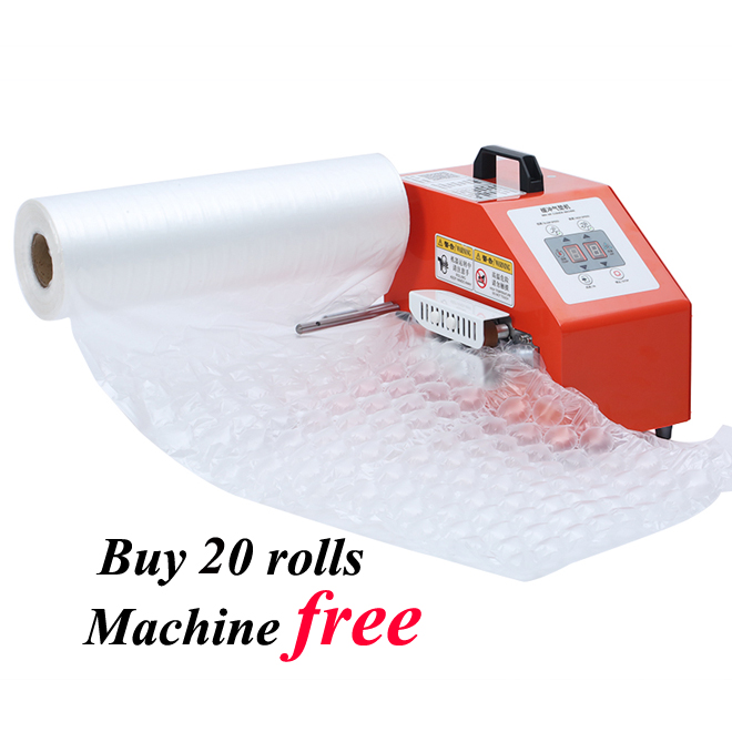 EPACK Small Volume Inflatable Customized Air Bubble roll Wrap for Cushion Packaging Protecting Products