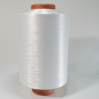 Fil teint en Polyester 100% vierge qualité AA 150D/144F S/Z, 20g, couleur blanche, noir teint
