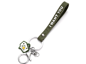 2025 créatif personnalisé bracelets porte-clés Silicone cuir corde porte-clés avec lanière sac pendentif Durable en plastique cadeau - Product Image 2