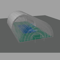 Court de tennis gonflable de structure de sport de grand bâtiment de qualité commerciale