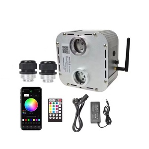 Luces <span class=keywords><strong>de</strong></span> <span class=keywords><strong>Fibra</strong></span> Óptica LED RGBW <span class=keywords><strong>de</strong></span> 0.75mm, 2000 Piezas, 5 Metros <span class=keywords><strong>de</strong></span> Largo + 32w*2, Luces Intermitentes, Control por Aplicación Móvil, Clasificación IP44, Regulables, para Techo - Product Image 3