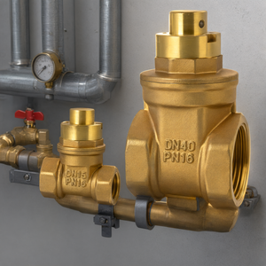 Vanne d'arrêt à verrouillage magnétique DN15 DN40 PN16 en fonte renforcée pour compteur d'eau de chauffage - Product Image 2