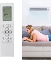 Télécommande de remplacement RG10B(G)/BGEF compatible avec les climatiseurs Carrier/Midea/Samsung RG10B(K1)/BGEFU1 RG10A11UBGEF RG10B2UBGEF