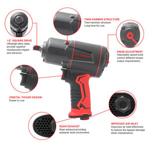 AEROPRO A315 1/2 ”复合空气冲击扳手1350牛米8000转/分空气工业轮胎修理气动工具 - Product Image 4