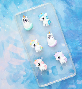 नि: शुल्क शिपिंग थोक कार्टून गेंडा हार्स राल Cabochons शिल्प फ्लैट वापस Kawaii कीचड़ Diy मोबाइल फोन खोल सामान - Product Image 6