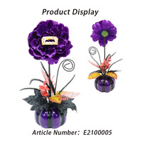 Décoration artisanale de haute qualité pour Halloween, bouquet de citrouilles violettes en tissu, arbre artificiel, branche artificielle créative, décoration de bureau