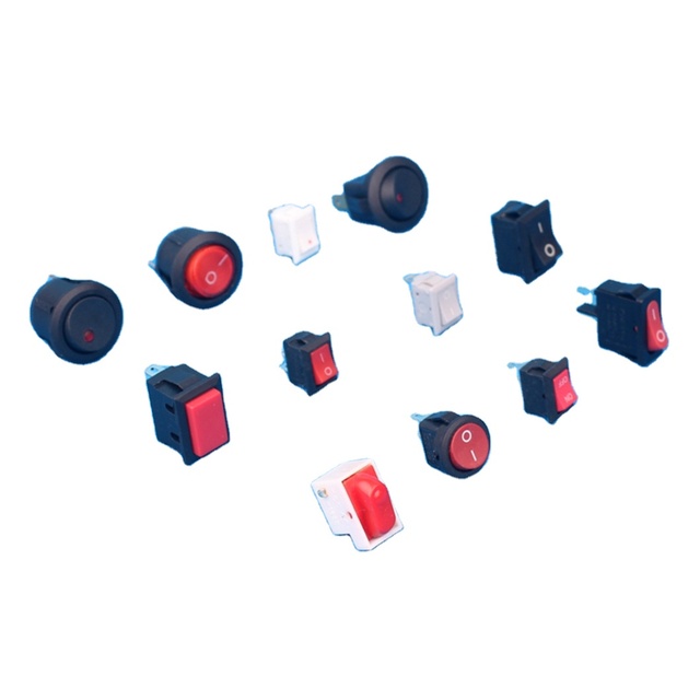 T85 6/10/16A 125/250VAC 2/3/4/6 Pins 2/3 Ways Illuminated Rocker Switch Rocker Switch T85 Bus Rocker Switch