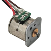 Moteur pas à pas à aimant permanent micro de 10 mm, 2 phases 4 fils, 5 V, montage à bride avec fils de connexion sur circuit imprimé pour réglage de la mise au point des objectifs d'appareil photo