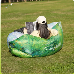 โซฟาเป่าลมดีไซน์ทันสมัย ผ้าโพลีเอสเตอร์แบบอ็อกซ์ฟอร์ด กันน้ำ พับเก็บได้ <span class=keywords><strong>น้ำ</strong></span>หนักเบา พกพาสะดวก ใช้ได้ทั้งในห้องนอน ห้องนั่งเล่น ตั้งแคมป์ ปิกนิก และสวนสาธารณะ - Product Image 3