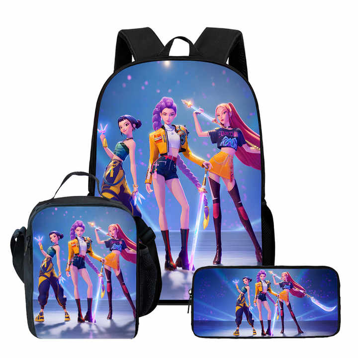 K-POP Demon Hunters Teen Backpack Set – Stylish