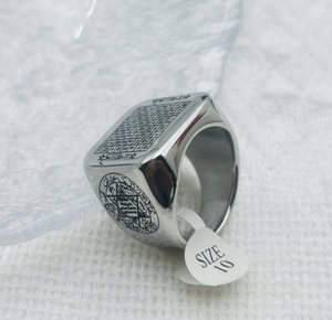 316 L in acciaio inox secondo pentacolo di saturno chiave di Solomon anello di protezione amuleto magico anello di vendita calda gioielli delicati - Product Image 4