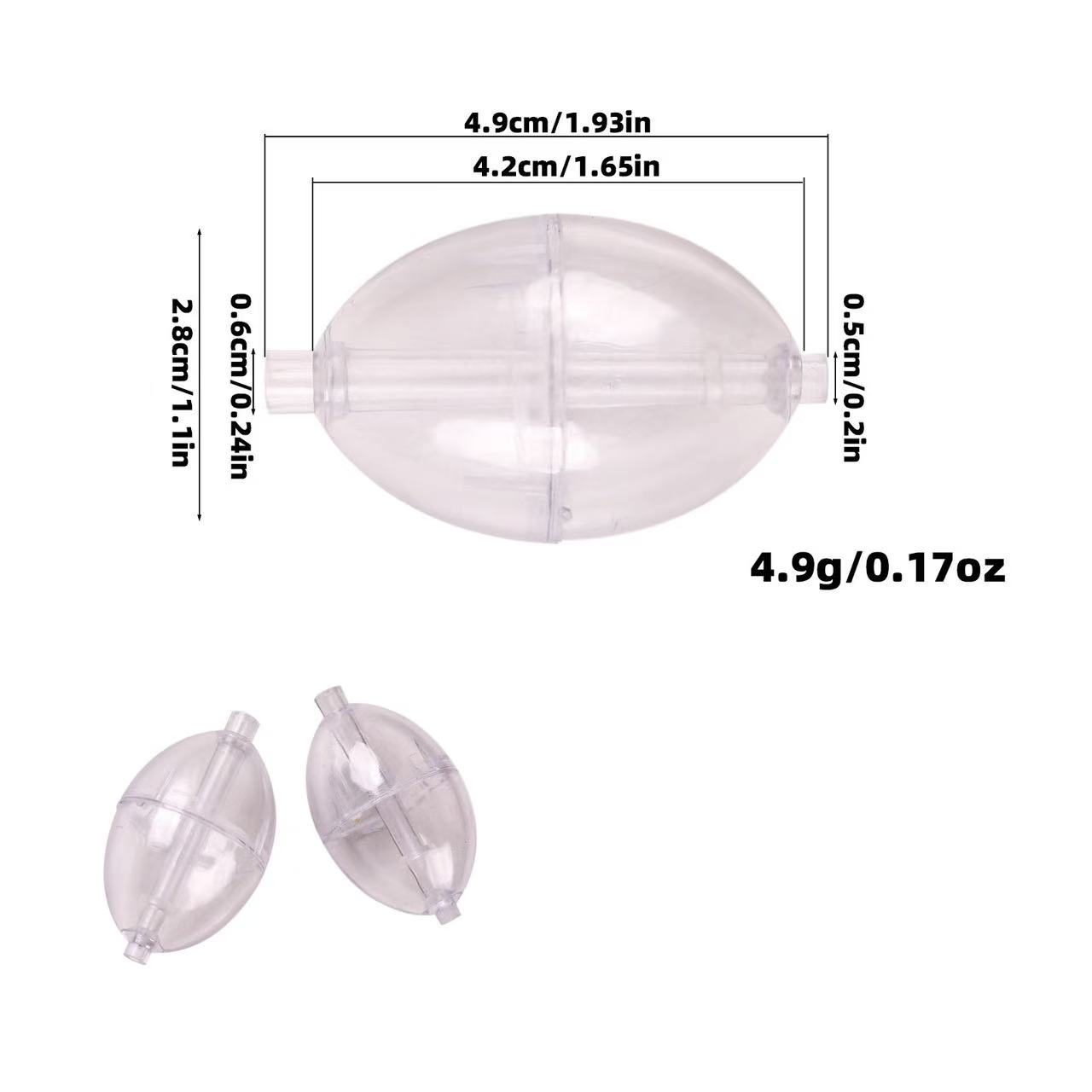 Flotador de 42 mm con vientre grande