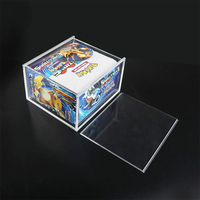 Boîtes de rangement en acrylique transparentes magnétiques fortes en gros d'usine, vitrines Pokémon ETB, boîtes de rappel Evolution.