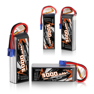 Baterí<span class=keywords><strong>a</strong></span> de Litio LEIDA de Bajo Precio, 3000mAh, 75C, 22.2V, 800 Ciclos, 6S Lipo para Carreras de Autos y Camiones RC FPV - Product Image 2