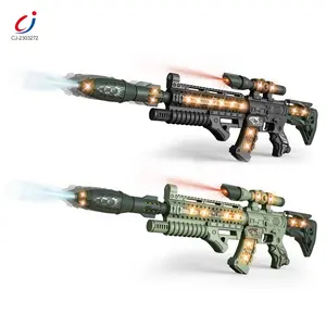 Chengji – pistolet de sniper en plastique de haute qualité, batterie légère, son, pulvérisation de fumée, jouet militaire électronique pour enfants