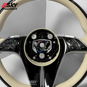 Volante de cuero genuino color <span class=keywords><strong>nogal</strong></span>, adecuado para Mercedes-Maybach W221 W223 - Product Image 2