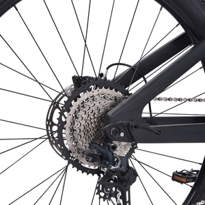 Vélo de montagne électrique puissant pour la chasse, 48V 500W, moteur central, cadre en fibre de carbone, 12 vitesses, batterie dissimulée, suspension intégrale, léger et robuste - Product Image 4