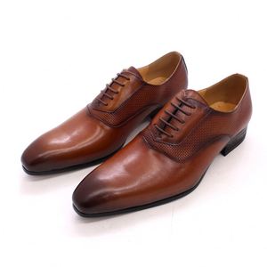 Nouvelles Chaussures Habillées en Cuir Véritable 2025 & Chaussures Oxford pour Homme, Idéales pour le Bureau, les Mariages et les Occasions Formelles, Chaussures Décontractées en Cuir Faites à la Main pour Hommes - Product Image 6