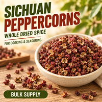 Poivre de Sichuan entier aromatique séché, vente en gros directe d'usine pour la cuisson et l'assaisonnement des plats chauds