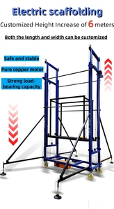 Échafaudage électrique mobile pliable multifonctionnel de 500 kg, 10 m, 12 m, plateforme élévatrice pour la construction, bâtiment intérieur - Product Image 4